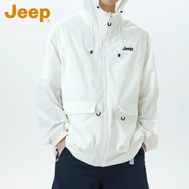 Jeep Super Light Breathable UV Protection Sunscreen Sun Protection Clothing Unisex-3