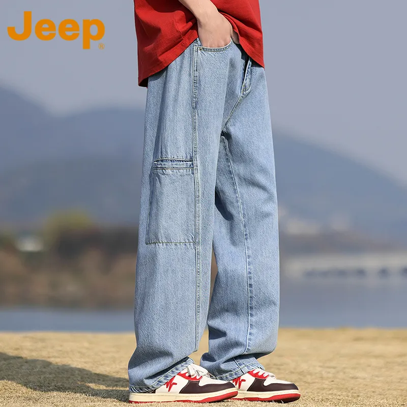 Jeep Fashion Sports Collection Jeans Unisex-4