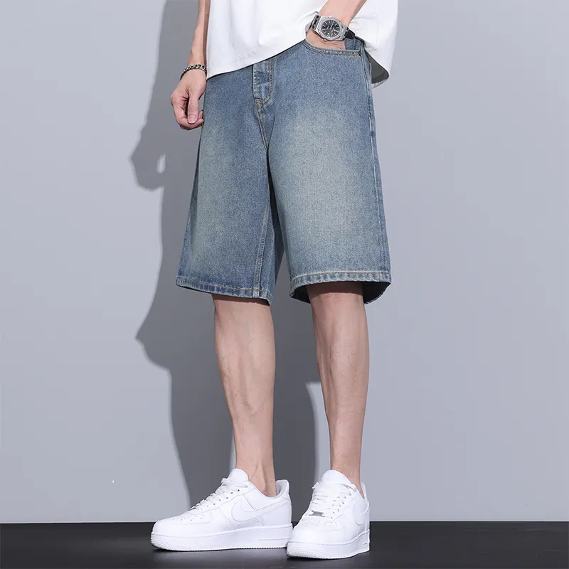 Jeep Denim Shorts Men Blue-3