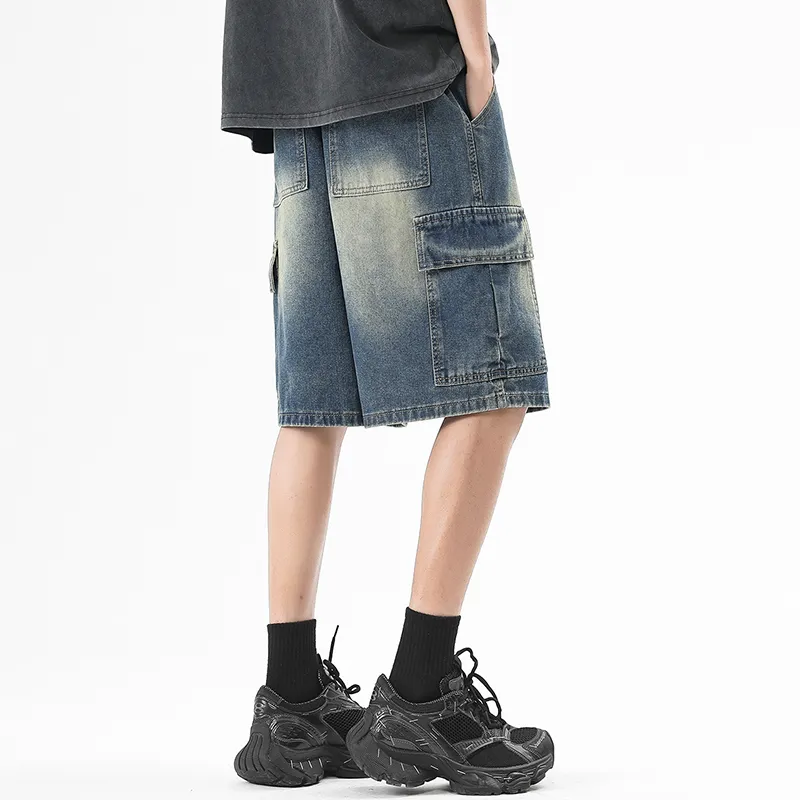 Jeep Fashion Sports Collection Denim Shorts Unisex-12