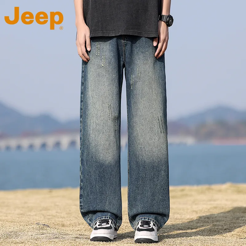 Jeep Fashion Sports Collection Jeans Unisex-3