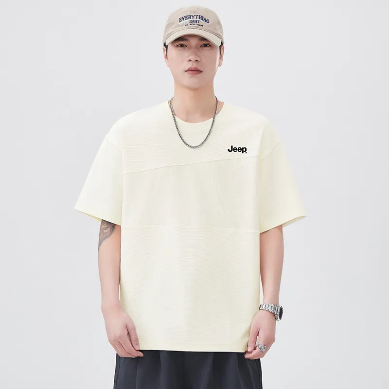 Jeep Fashion Sports Collection T Shirt Men's Apricot-2