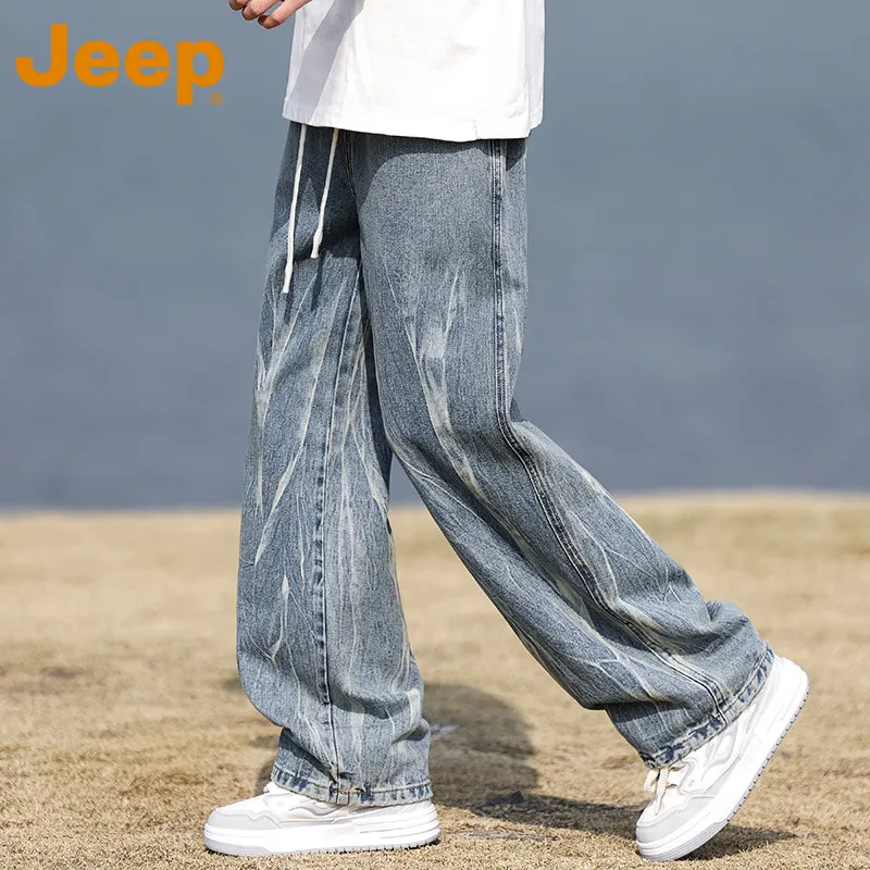 Jeep Fashion Sports Collection Jeans Unisex-17