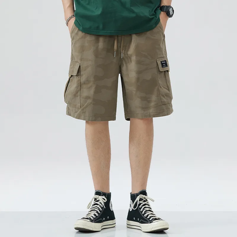 Jeep Fashion Sports Collection Cargo Shorts Unisex Dark Khaki-2