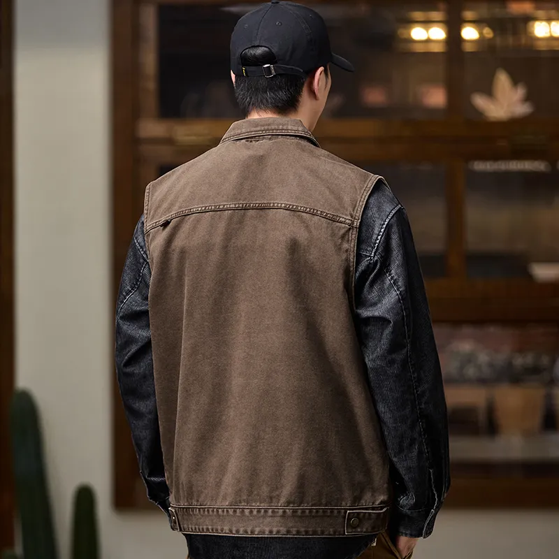 Jeep Denim Jackets Unisex Khaki-6