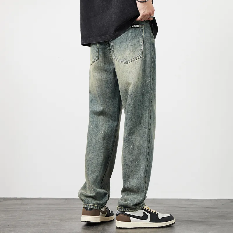 Jeep Lifestyle Theme Collection Jeans Unisex Vintage Blue-6