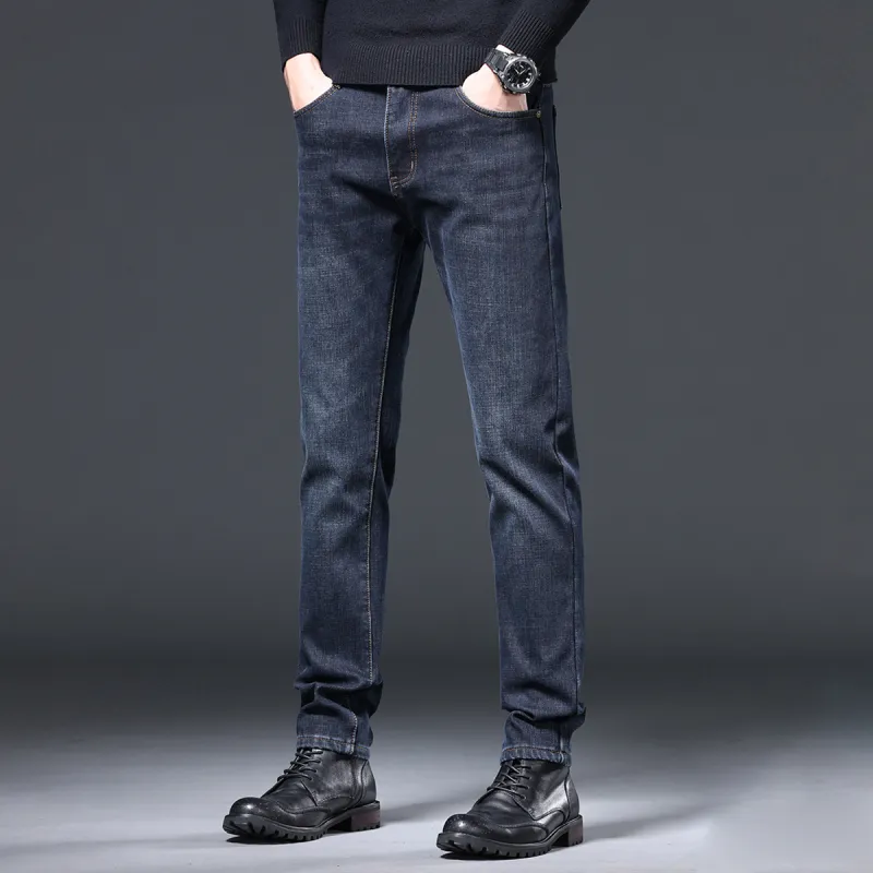 Jeep Jeans Men Dark Blue Fleece Lined-2
