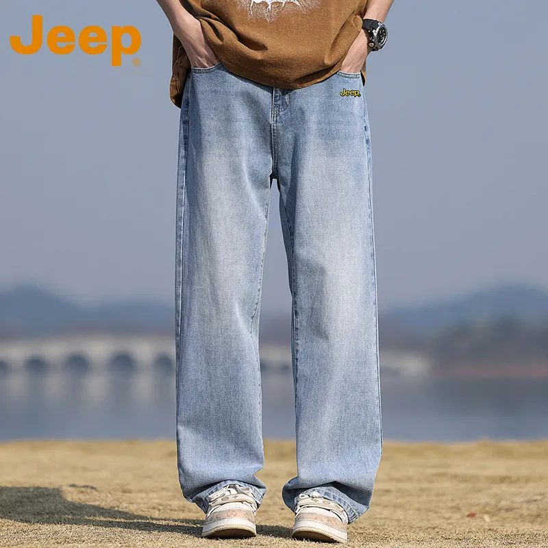 Jeep Fashion Sports Collection Jeans Unisex-2