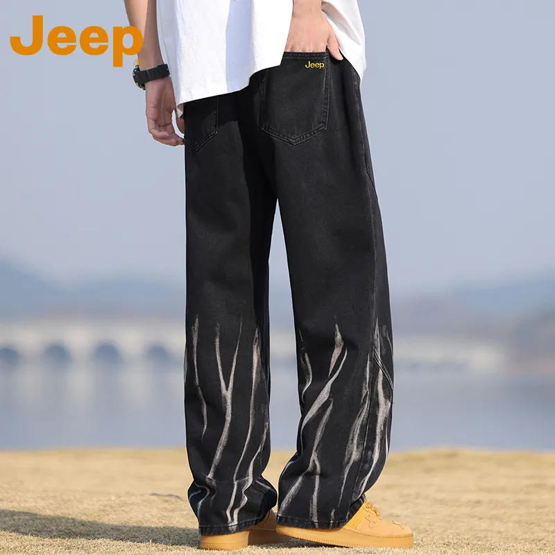 Jeep Fashion Sports Collection Jeans Unisex-4