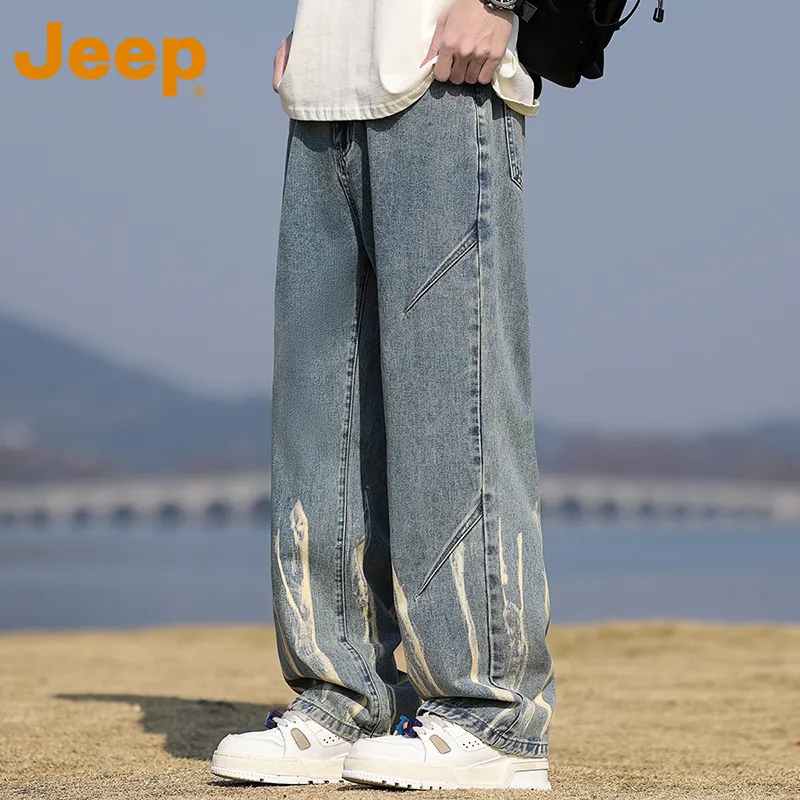 Jeep Fashion Sports Collection Jeans Unisex-12