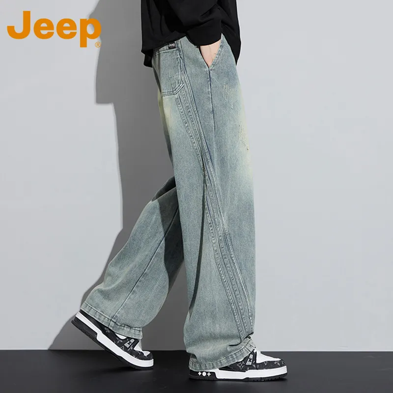 Jeep Fashion Sports Collection Jeans Unisex-3