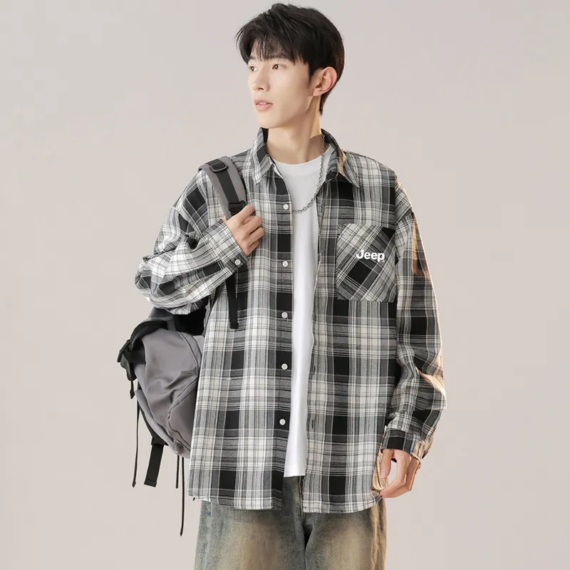 Jeep Outdoor Casual Shirt Unisex Black-4