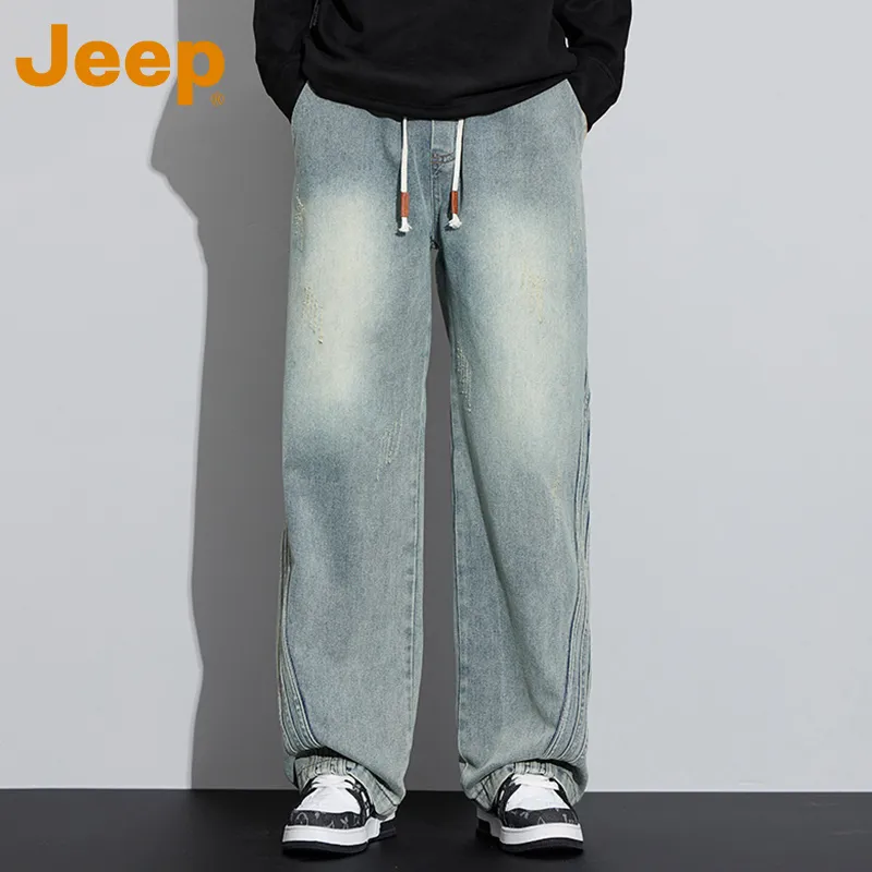Jeep Fashion Sports Collection Jeans Unisex-2