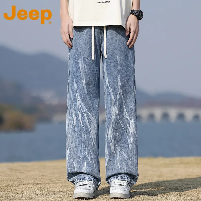 Jeep Fashion Sports Collection Jeans Unisex-12