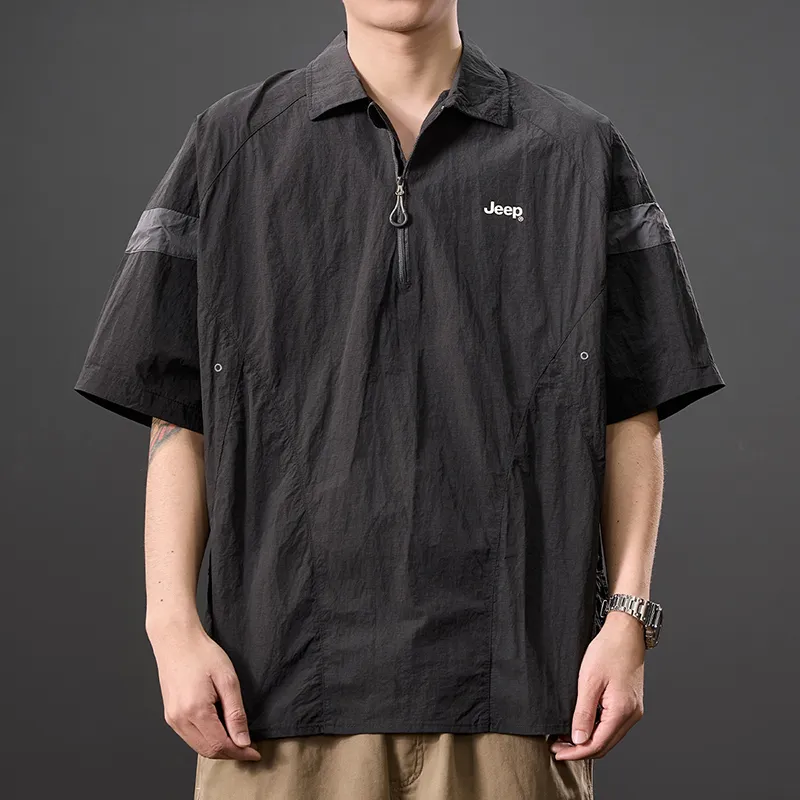Jeep Sports & Outdoors Polo Shirt Men's Black-1