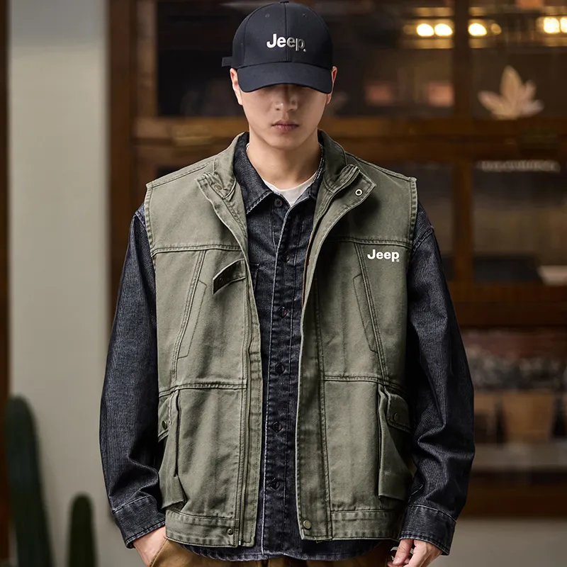 Jeep Denim Jackets Unisex Green-2