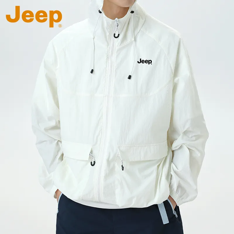 Jeep Super Light Breathable UV Protection Sunscreen Sun Protection Clothing Unisex-2