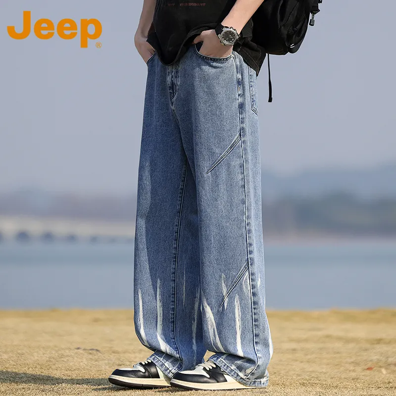 Jeep Fashion Sports Collection Jeans Unisex-17
