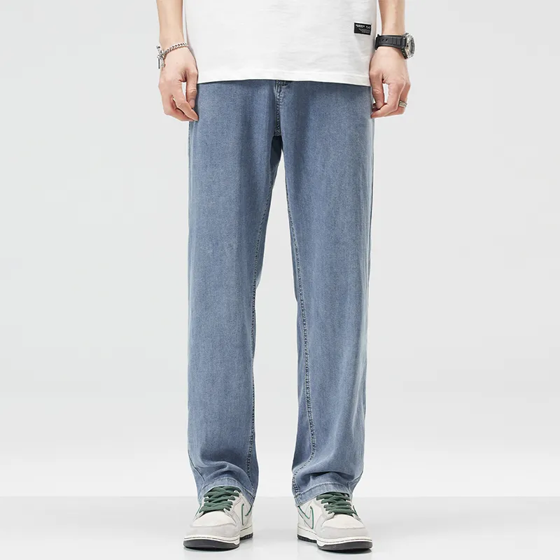 Jeep Fashion Sports Collection Jeans Unisex Light Gray Blue-2