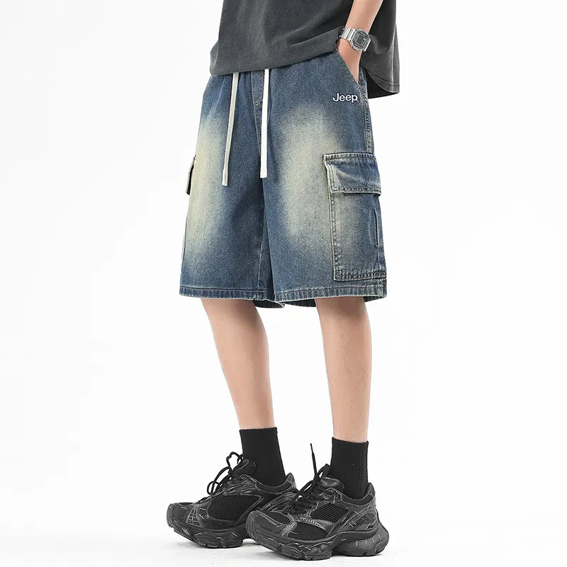 Jeep Fashion Sports Collection Denim Shorts Unisex-10