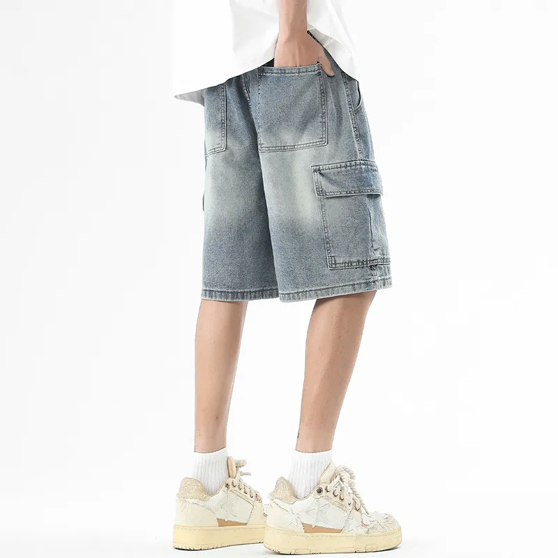 Jeep Fashion Sports Collection Denim Shorts Unisex-5
