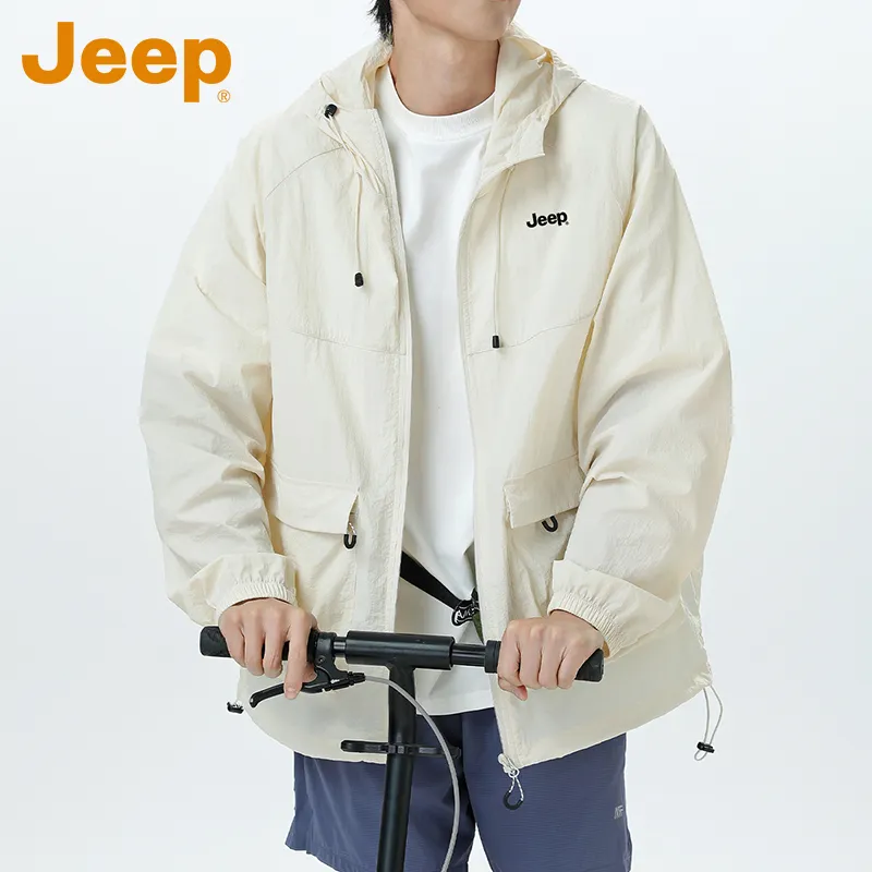 Jeep Super Light Breathable UV Protection Sunscreen Sun Protection Clothing Unisex-9