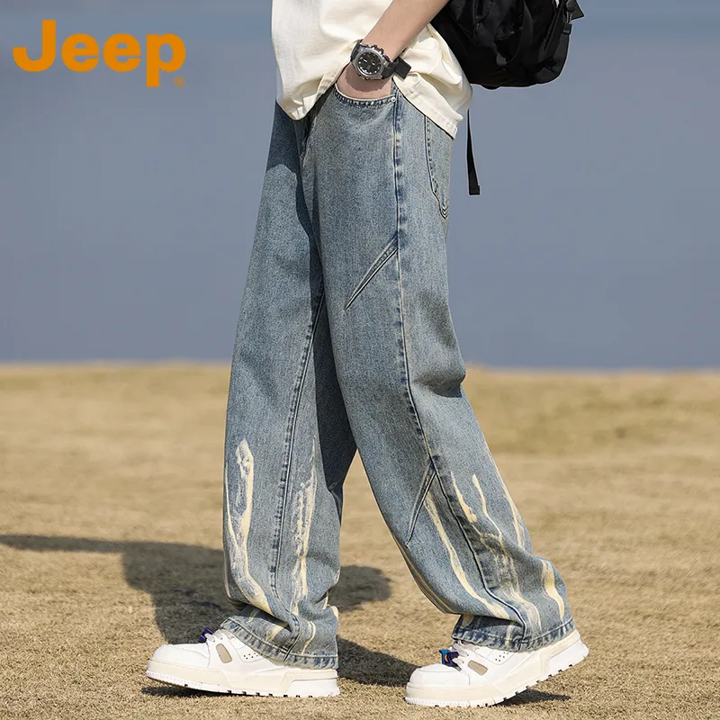 Jeep Fashion Sports Collection Jeans Unisex-13