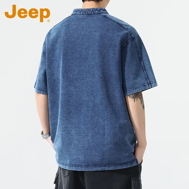 Jeep T Shirts Men Blue-6
