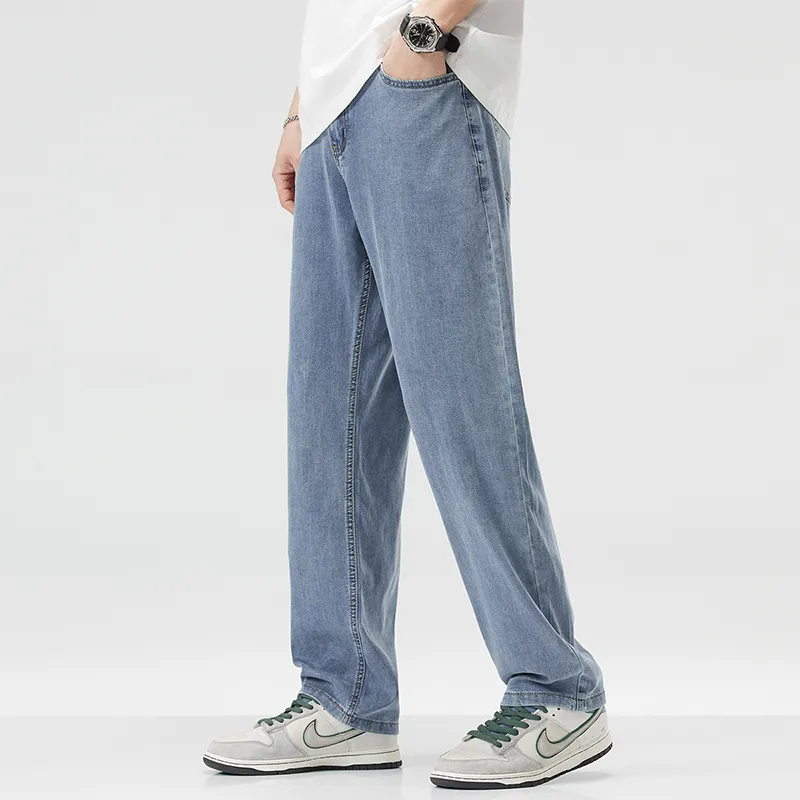 Jeep Fashion Sports Collection Jeans Unisex Light Gray Blue-3