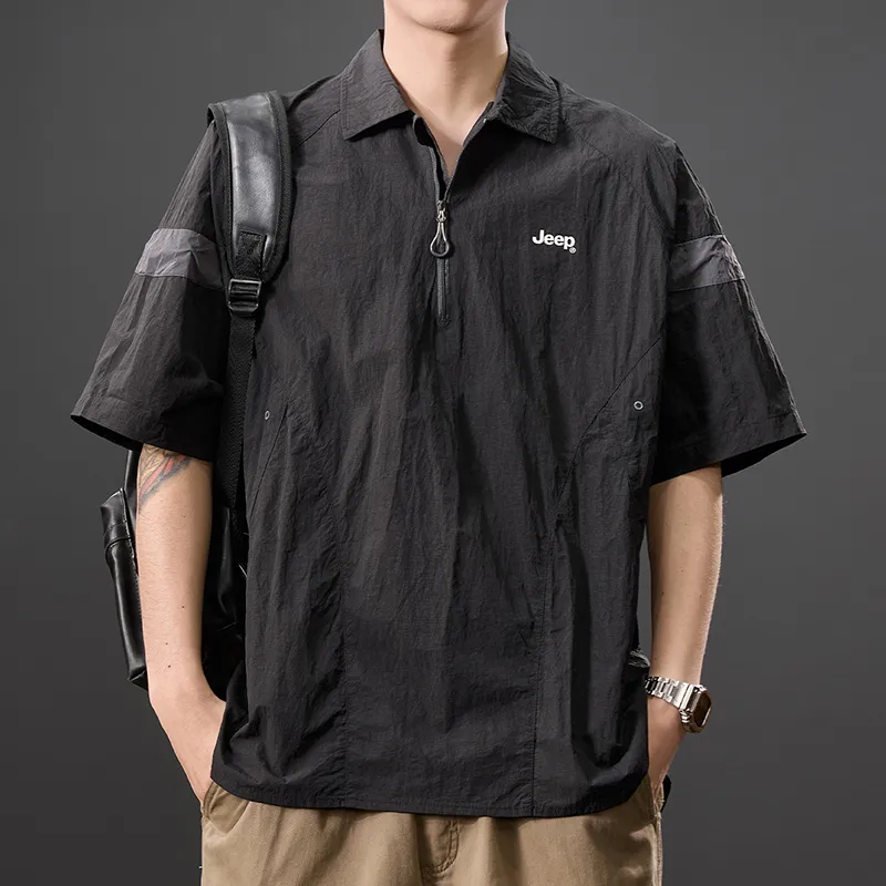 Jeep Sports & Outdoors Polo Shirt Men's Black-4