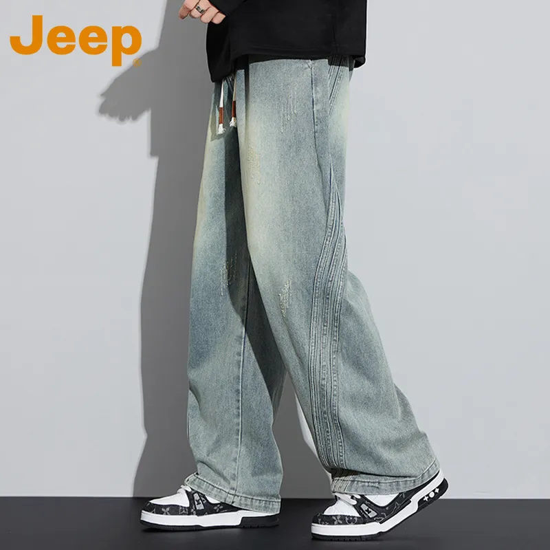 Jeep Fashion Sports Collection Jeans Unisex-4