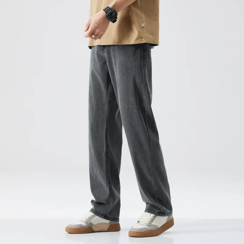 Jeep Fashion Sports Collection Jeans Unisex Gray-5