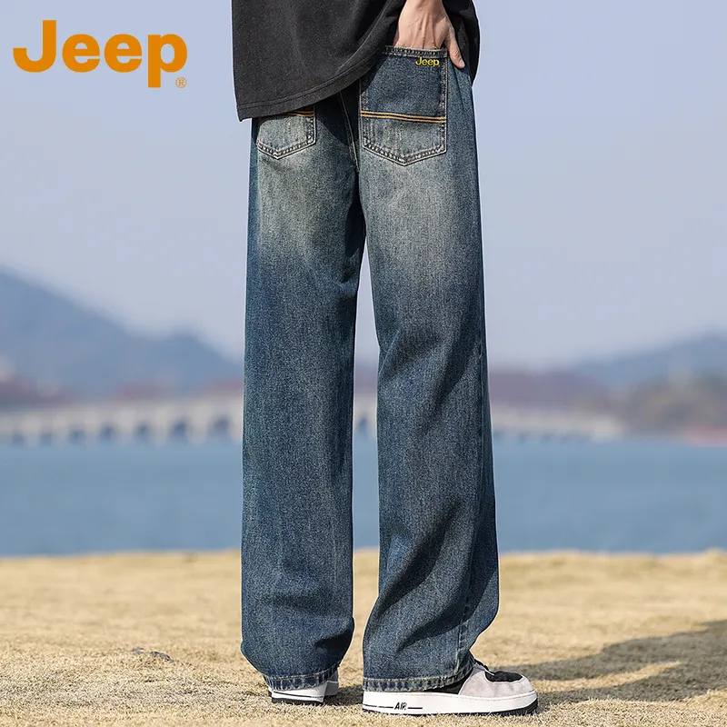 Jeep Fashion Sports Collection Jeans Unisex-5