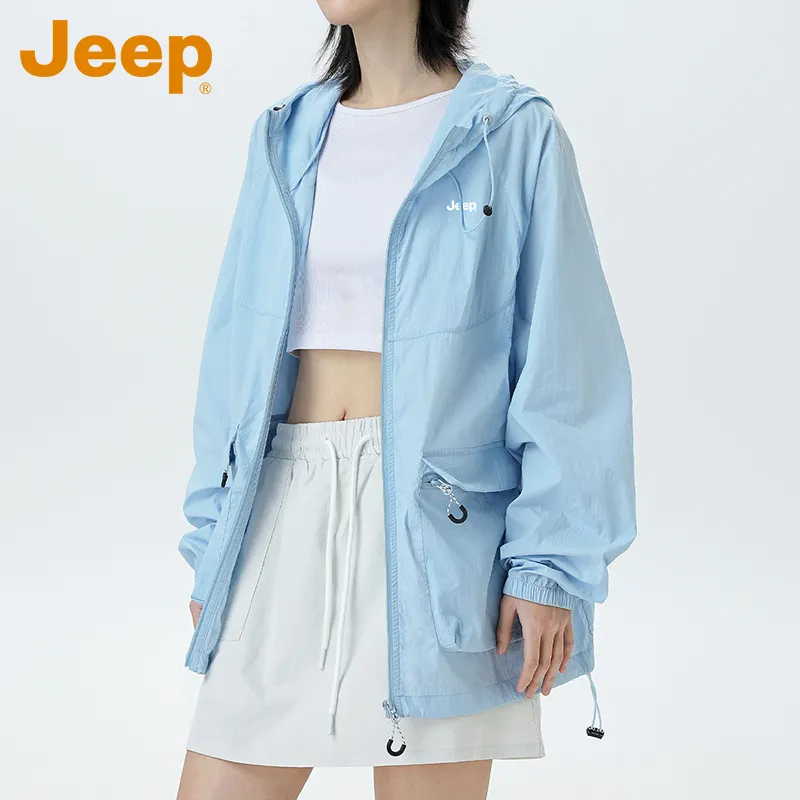 Jeep Super Light Breathable UV Protection Sunscreen Sun Protection Clothing Unisex-16