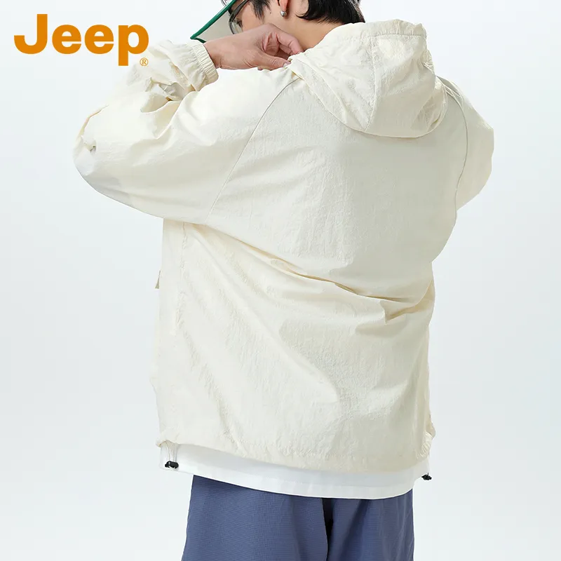 Jeep Super Light Breathable UV Protection Sunscreen Sun Protection Clothing Unisex-13