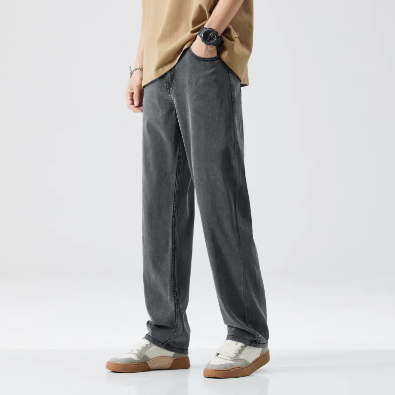 Jeep Fashion Sports Collection Jeans Unisex Gray-4