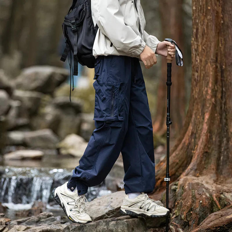 Jeep Casual Pants Unisex Navy Blue-0