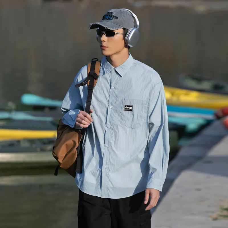 Jeep Ultra Lightweight Quick Dry Dust Proof Insect Resistant Cooling Sun Protection Clothing Unisex-3