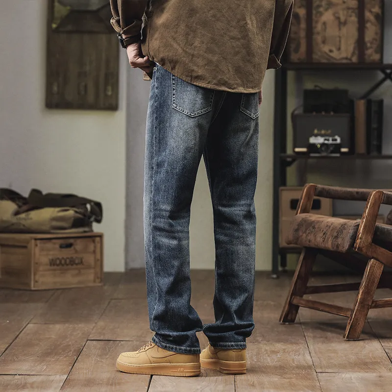 Jeep Loose Fit Micro Stretch Versatile Straight Fit Mid Rise Jeans Unisex Men's-2
