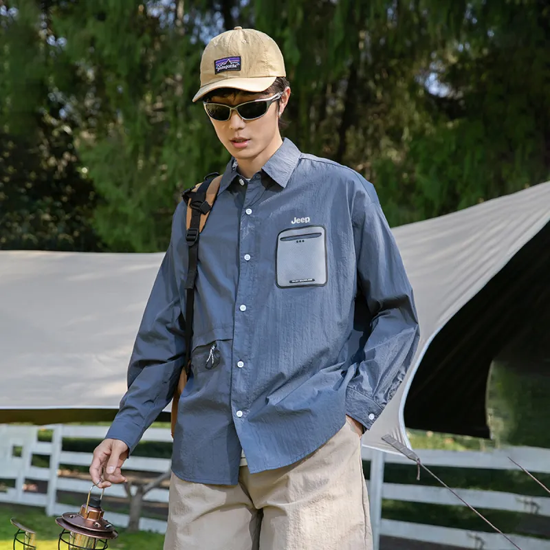 Jeep Super Light, Breathable, Quick Dry, UV Protection, Cooling Sun Protection Clothing Unisex Includes Free Travel Set-22
