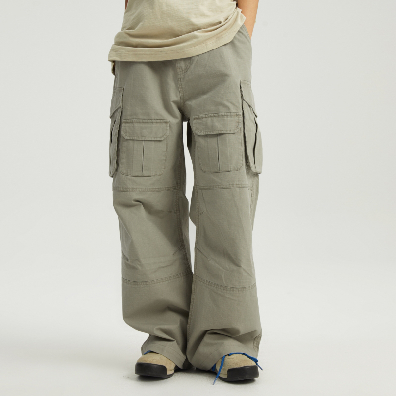 【SATIIIZ】Arkin Pintuck Wide Cargo Pants SATIIIZ】Arkin Pintuck Wide Cargo Pants (SATiiiZ/カーゴ
