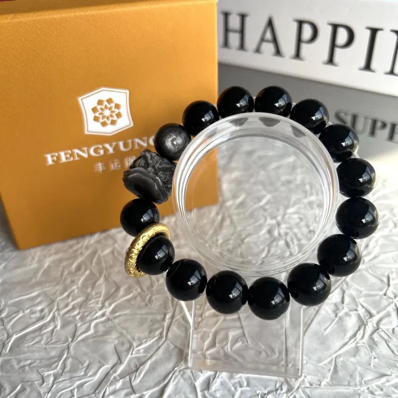 Fengyun Pavilion Obsidian Bracelets Unisex-3