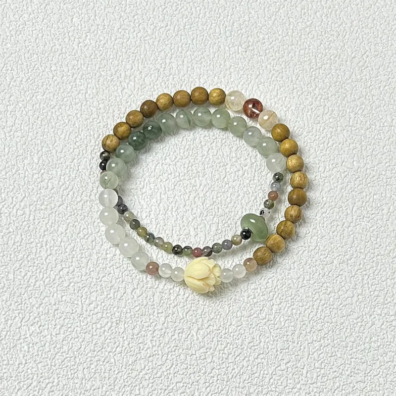 Fengyun Pavilion Sandalwood Wooden Bracelets Unisex-2