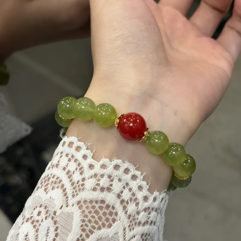 Fengyun Pavilion Serpentine Jade Bracelets Women's-4