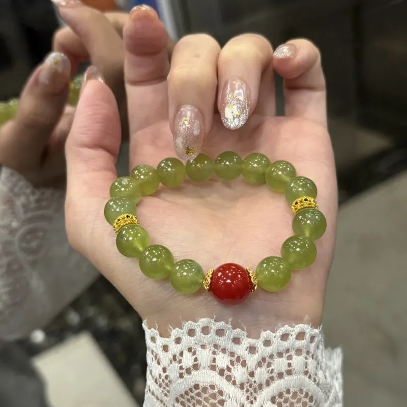 Fengyun Pavilion Serpentine Jade Bracelets Women's-1