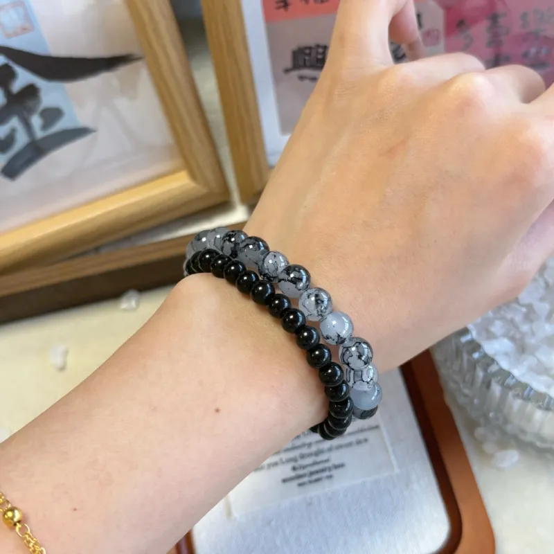 Fengyun Pavilion Colored Glaze Bracelets Unisex-4