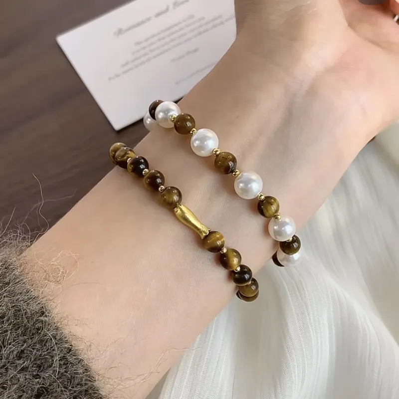 Fengyun Pavilion Tiger's Eye Stone Bracelets Women's-3