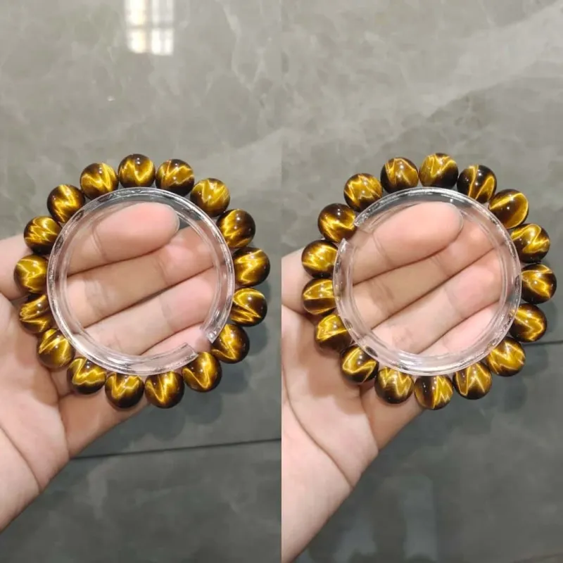 Fengyun Pavilion Tiger's Eye Stone Jade Bracelets Unisex-3