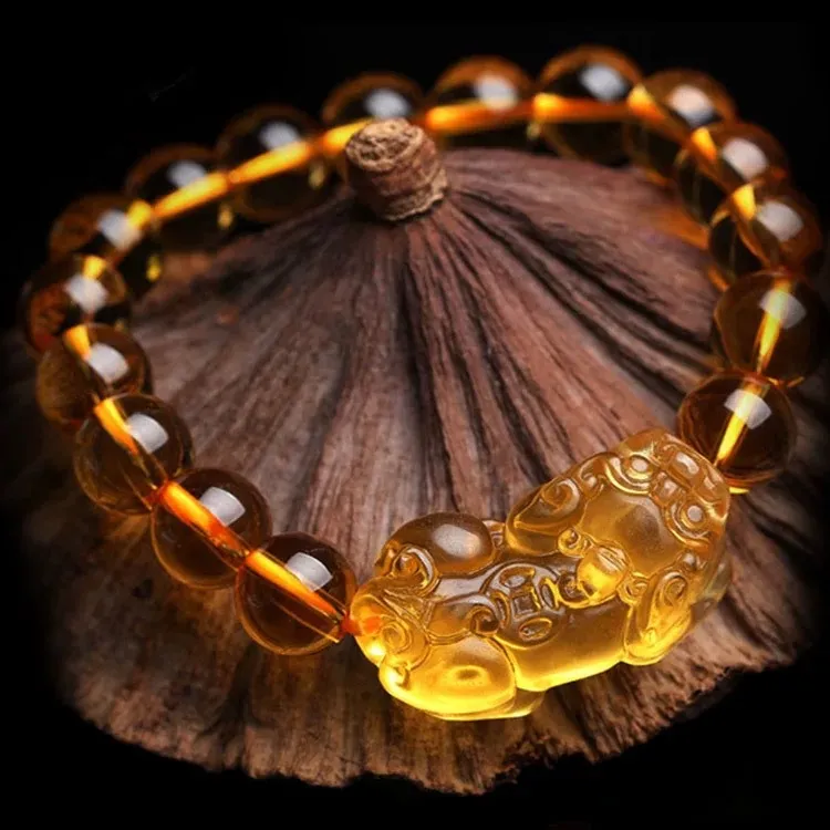 Fengyun Pavilion Colored Glaze Bracelets Unisex-5
