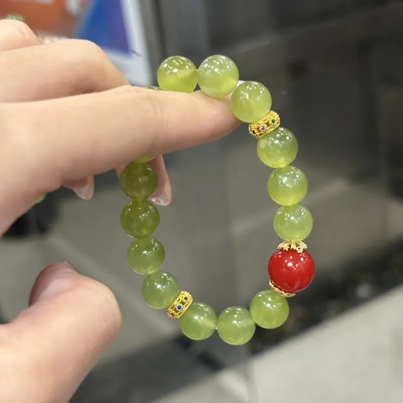 Fengyun Pavilion Serpentine Jade Bracelets Women's-3